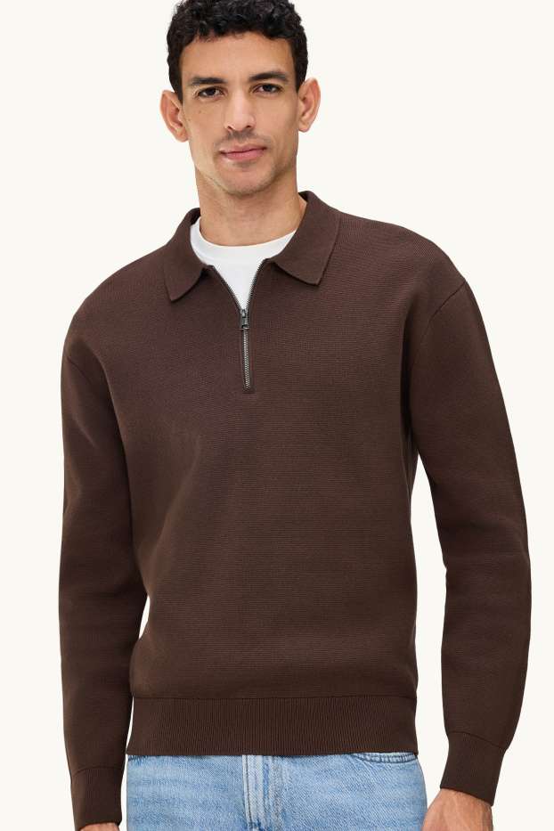 Herren - Pullover - dunkelbraun