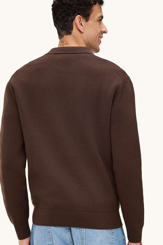 Herren - Pullover - dunkelbraun