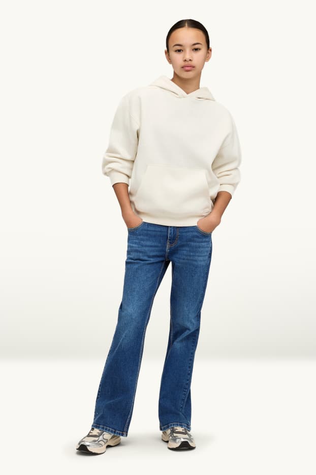 Copii - Fete - Bootcut jeans - LYCRA® - denim-albastru