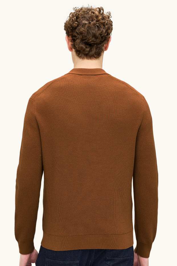 Herren - Pullover - rostbraun