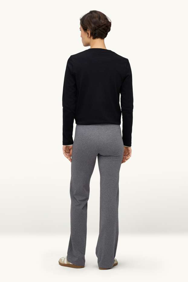 Dámské - Multipack 2 ks - straight leggings - šedá-žíhaná
