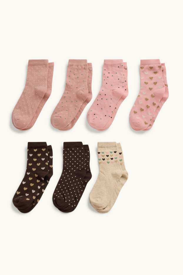 Enfants filles - Chaussettes - marron / rose