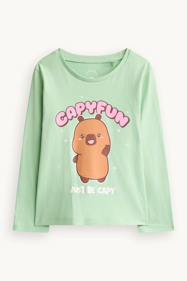 Kinder Mädchen - CapyFun - Pyjama - 2 teilig - mintgrün