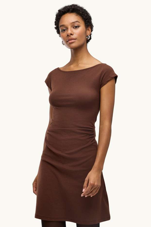 Femmes - Robe Bodycon - marron