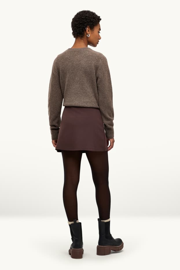 Femei - Fustă-pantalon - maro