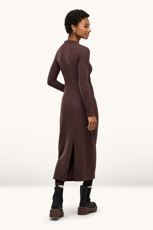 Femmes - Robe Bodycon - marron foncé