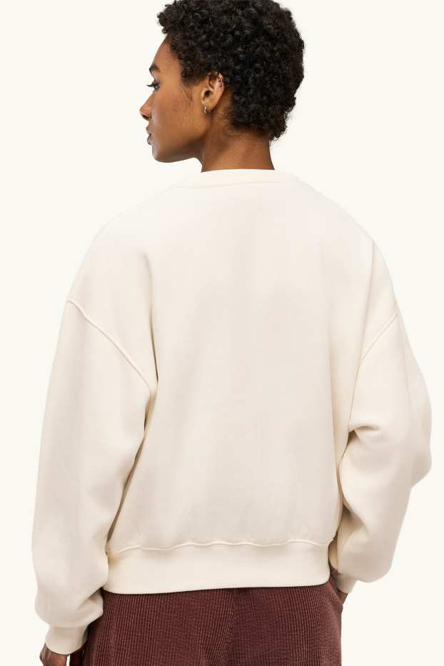 Women - Oversized sweatshirt - cremewhite