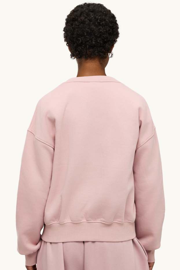 Women - Oversized sweatshirt - light rose