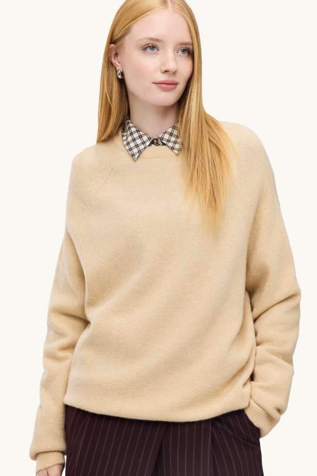 Femmes - Pull - beige clair