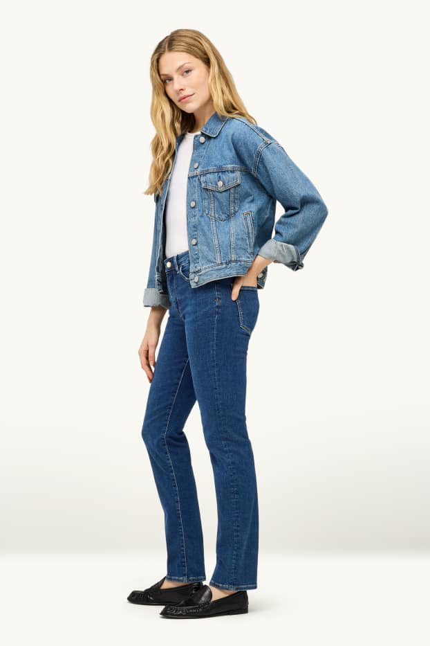 Donna - Straight jeans - vita media - jeans modellanti - LYCRA® - jeans blu