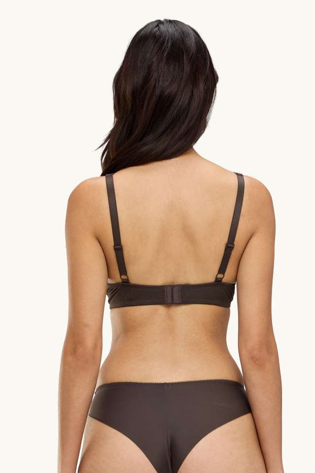 Femei - Chiloți bikini stil brazilian - maro închis