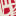 rosso / bianco crema