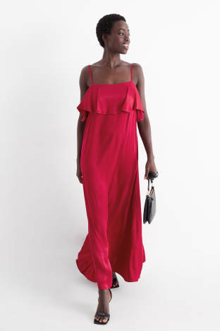 Flare Jurk C En A Dames Jurken Jurk Van Satijn C&A Online Shop