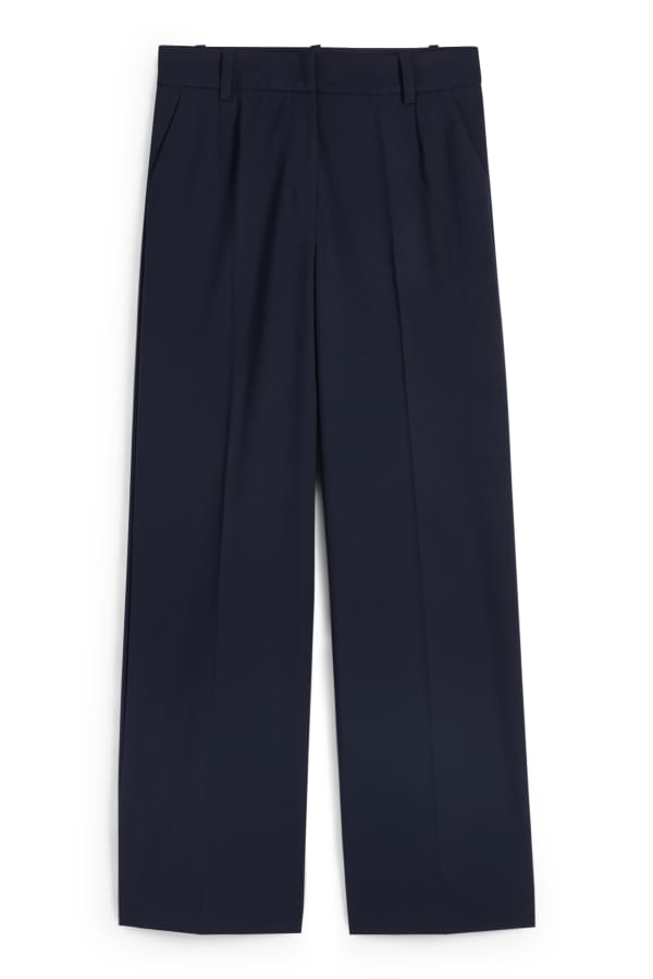 Business-broek - high waist - wide leg