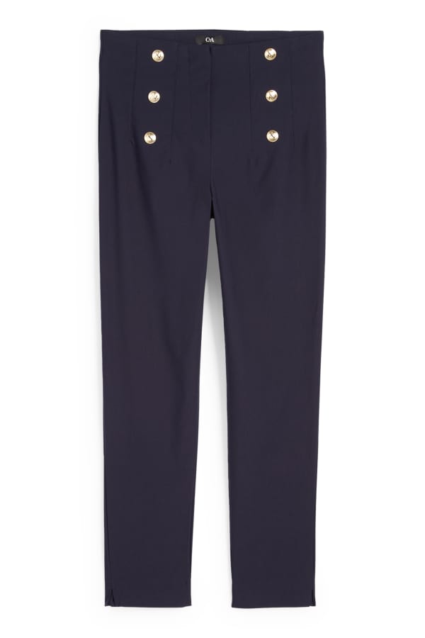 Pantalon - high waist - slim fit