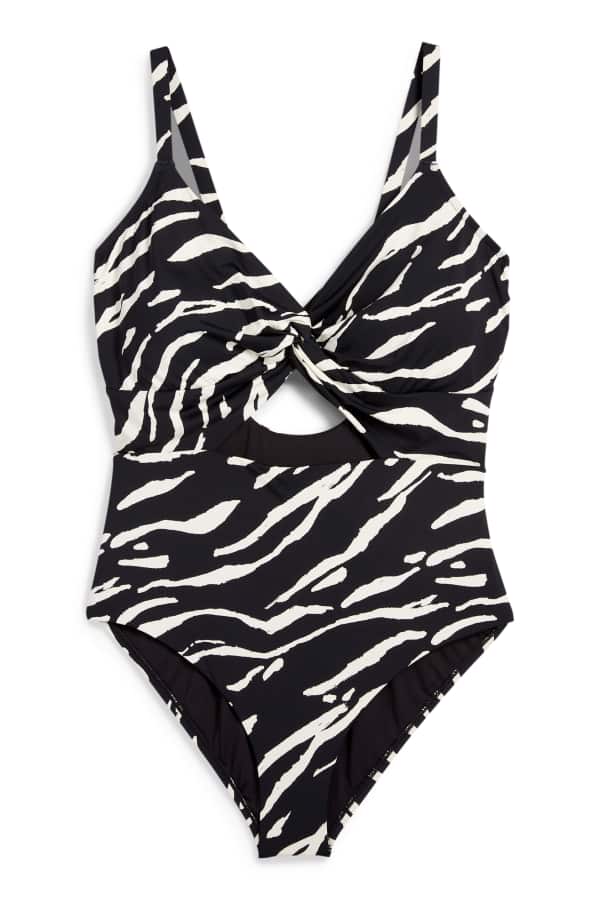 Badpak - gewatteerd - LYCRA® XTRA LIFE™ - met patroon