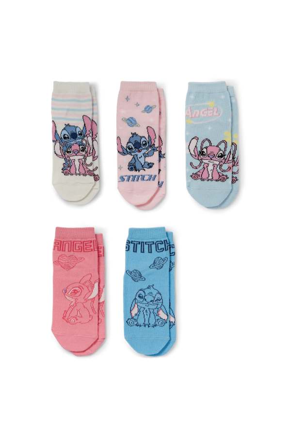 Set van 5 paar - Lilo & Stitch - sokken met motief