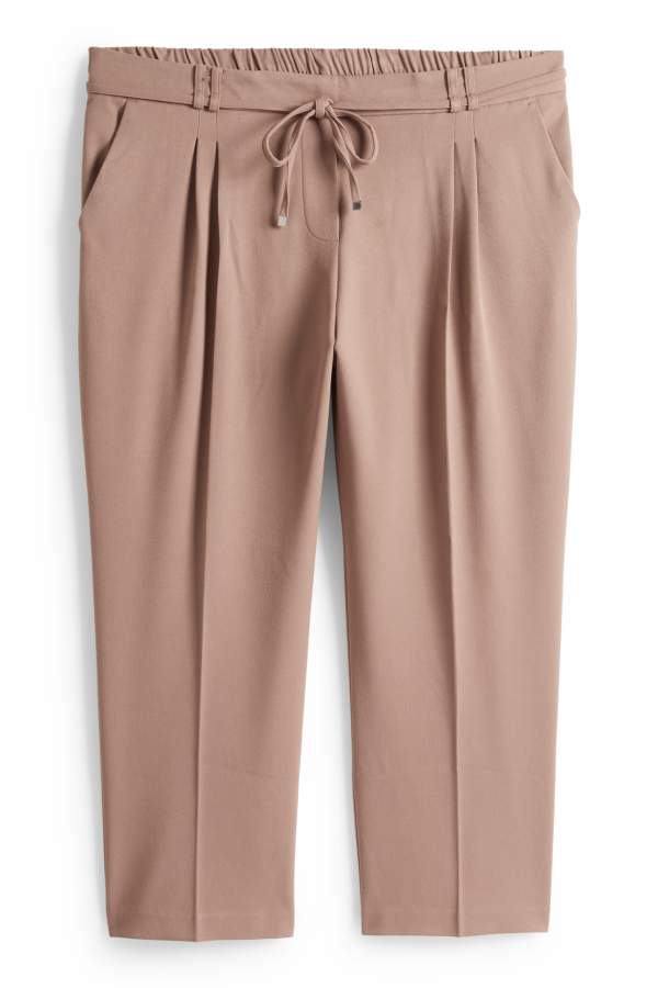 Pantalon - high waist - tapered fit