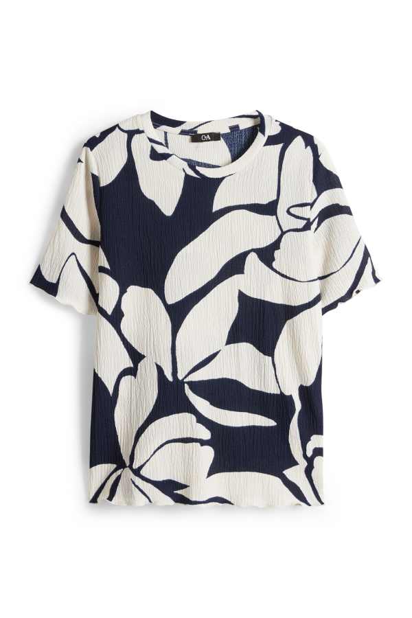 T-shirt - regular fit - gebloemd