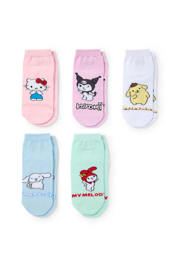 Set van 5 paar - Hello Kitty and Friends - sokken met motief
