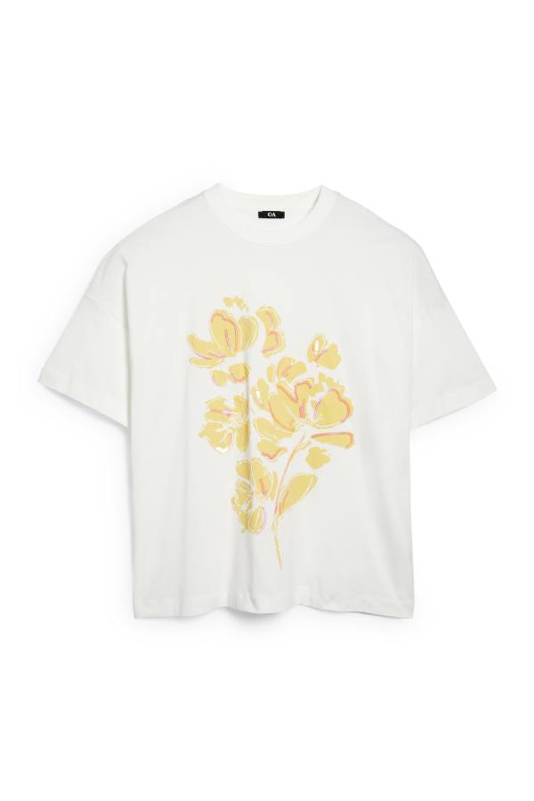 T-shirt - regular fit - glanseffect