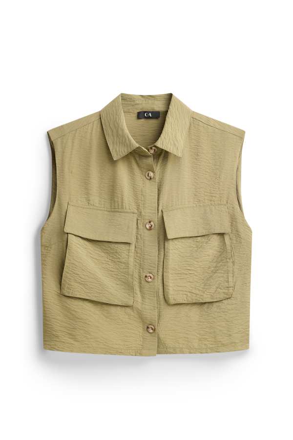 Gilet - met structuur