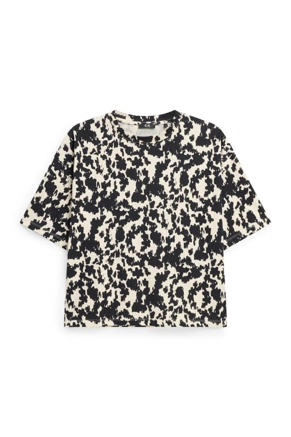 T-shirt - relaxed fit - met patroon