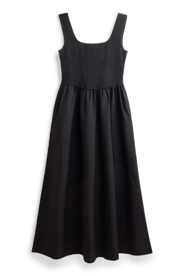 Fit & flare-jurk - gesmokt