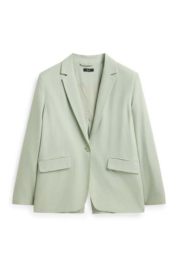 Blazer met linnengehalte - relaxed fit