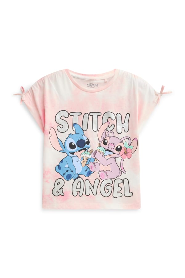 Lilo & Stitch - T-shirt - glanseffect - met patroon