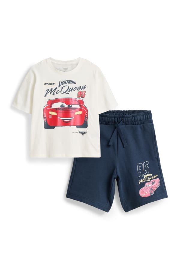 Cars - set - T-shirt en sweatshort - 2-delig