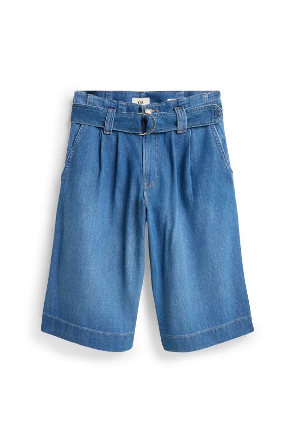 Jorts met riem - high waist