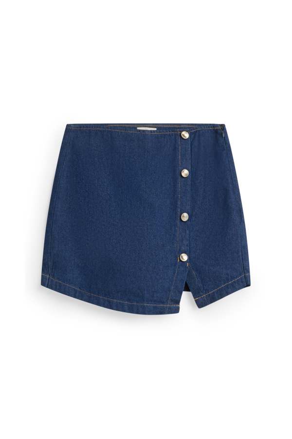 Denim skort