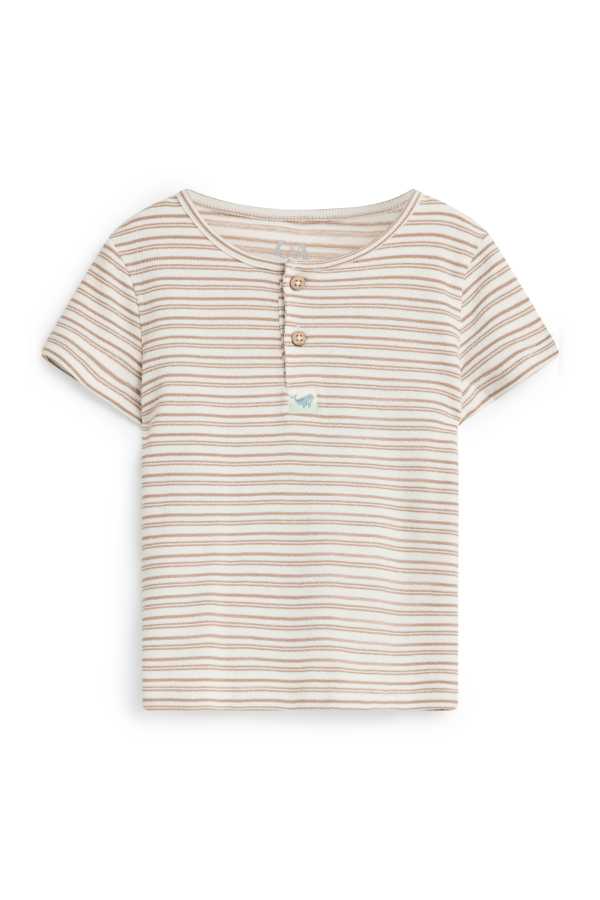 Walvis - baby-T-shirt - gestreept