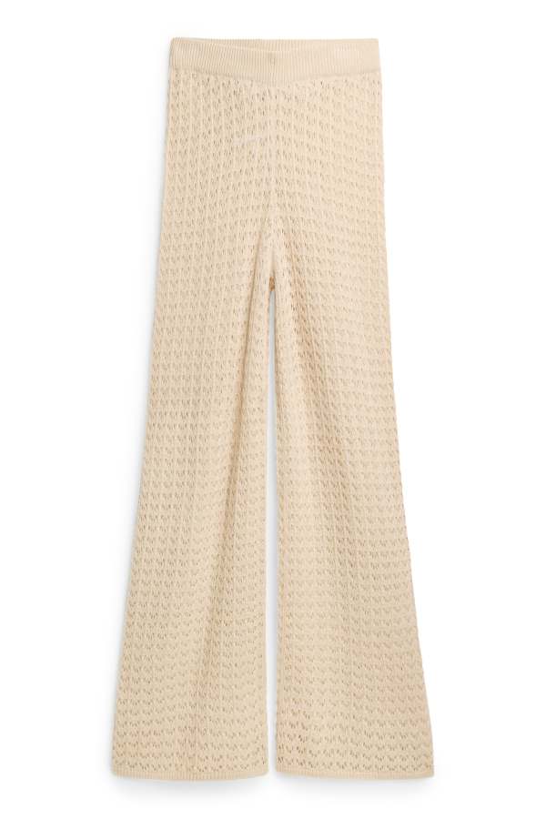 Strandbroek - mid waist - palazzo