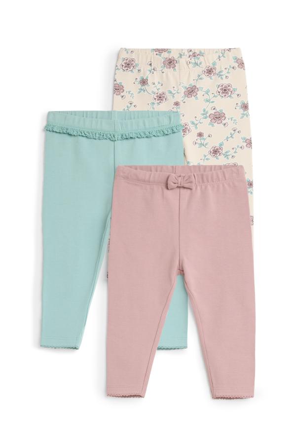 Set van 3 - bloemetje - babylegging