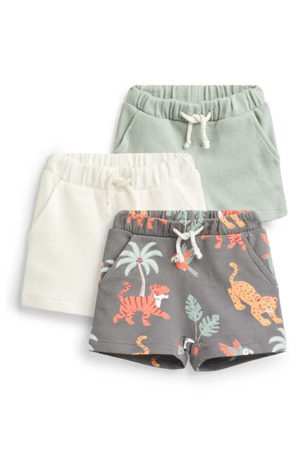Set van 3 - jungle - babyshort