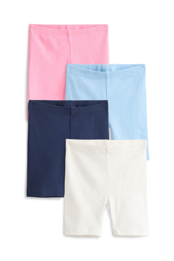 Set van 4 - fietsbroek - ribstof