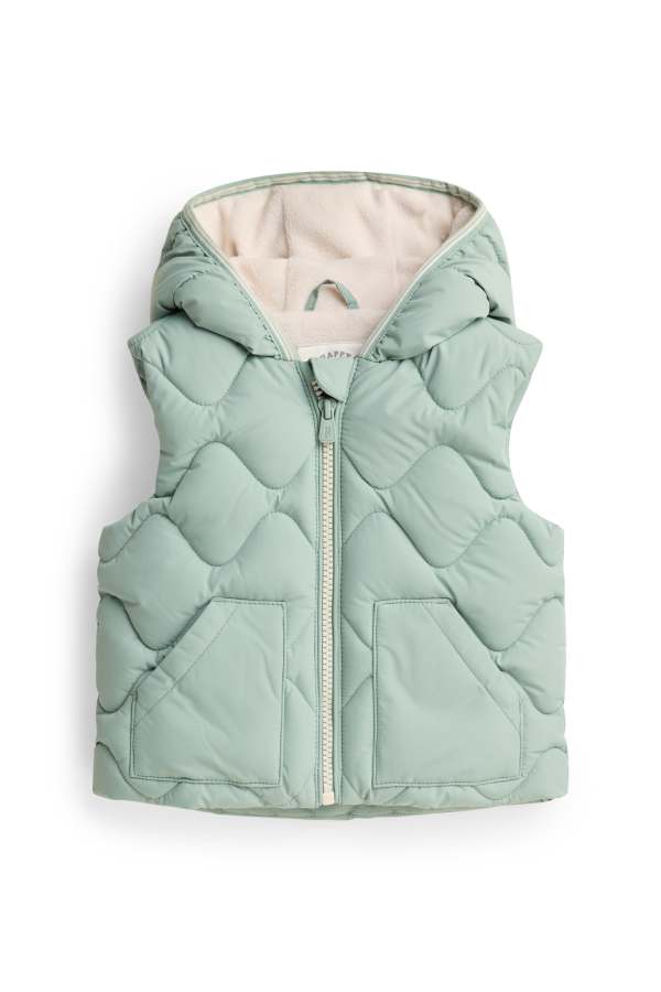 Baby - bodywarmer met capuchon - waterafstotend