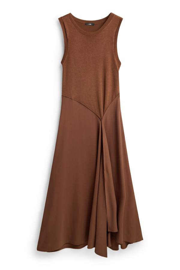 Fit & flare-jurk - viscose mix
