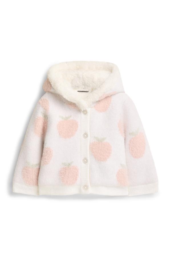 Appeltje - babyvest met capuchon - gevoerd