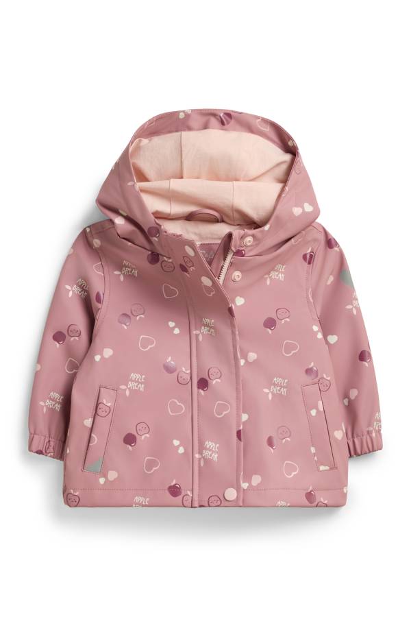 Hartje en appel - baby-regenjas met capuchon