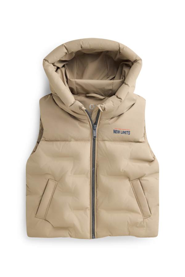 Bodywarmer met capuchon - waterafstotend