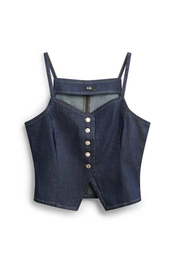 Denim blousetop