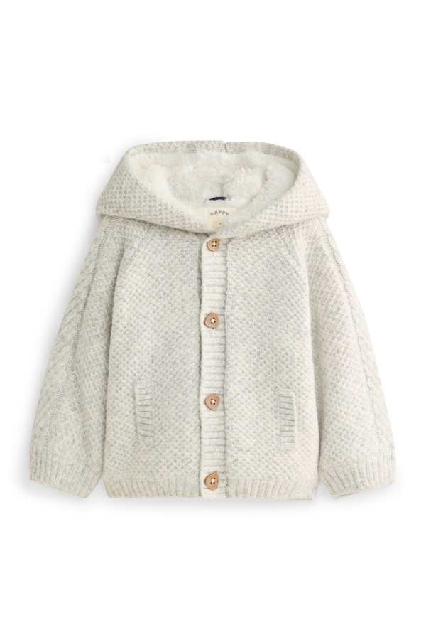 Babyvest met capuchon - gevoerd