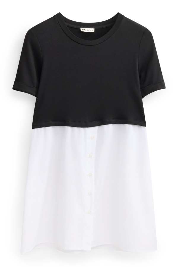 Zwangerschaps-T-shirt - 2-in-1-look