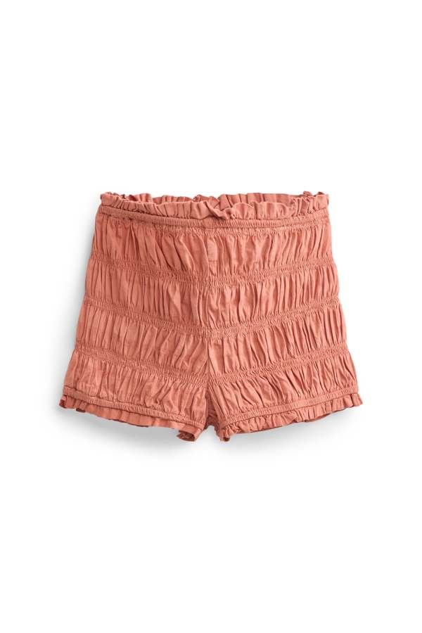 Short - mid waist - gesmokt