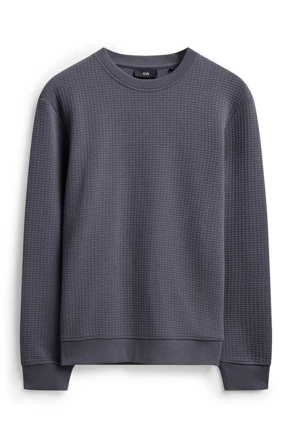 Sweatshirt - met structuur