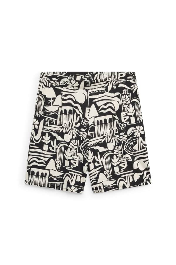 Short - mid waist - met patroon