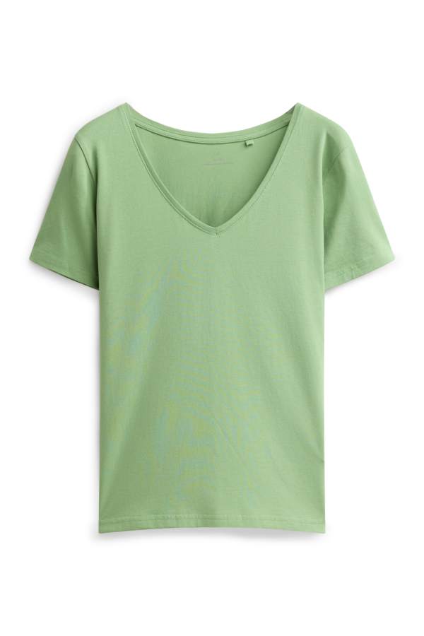 T-shirt met V-hals - slim fit